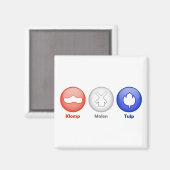 3つのオランダアイコン マグネット (正面/裏面)