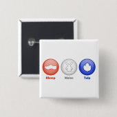 3つのオランダアイコン 缶バッジ (正面&裏面)