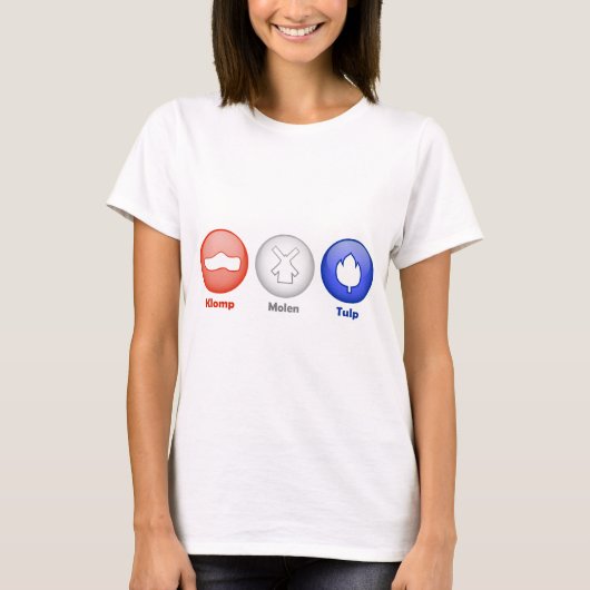 3つのオランダアイコン Tシャツ (正面)