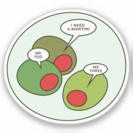 3つのオリーブのカスタムカットのビニールシール シール