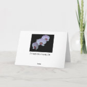 3つのオーキッドのグリーティングカード カード (裏面)