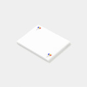 3つのカラフルパーティーバルーンにメモを投稿 ポストイット (アングル)