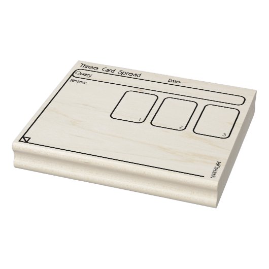 3つのカードタロットの分散Oracle Journalドキュメント化 ラバースタンプ (スタンプ)