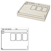 3つのカードタロットの分散Oracle Journalドキュメント化 ラバースタンプ (押印)