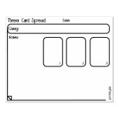 3つのカードタロットの分散Oracle Journalドキュメント化 ラバースタンプ (インプリント)