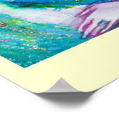 3つのカーニバルマスクの青、赤、黄色 ポスター (角)