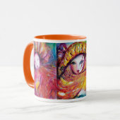 3つのカーニバルマスクベネチアンマスカレード マグカップ (正面左)