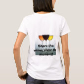 3つのガラスを満喫して下さい Tシャツ (裏面)