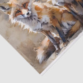 3つのキツネの切り離しティッシュペーパー 薄葉紙 (詳細)