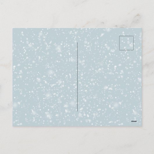 3つのキュートリートネズミアットザファームハッピーホリデイズ シーズンポストカード (裏面)