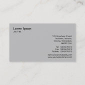 3つのギアv3 – ビスケー湾と白 名刺 (裏面)