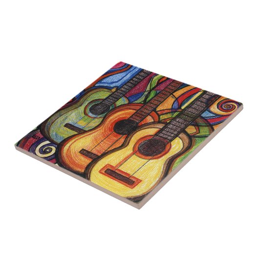 3つのギター タイル (側面)