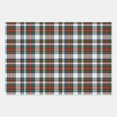 3つのクランのスチュワートパターン ラッピングペーパーシート (正面)