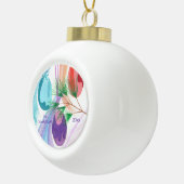 3つのクリスマスボール、カスタムオーナメント セラミックボールオーナメント (右)