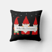 3つのクリスマス格言オンブラック クッション (裏面)