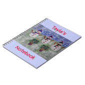 3つのクリスマス雪だるまスパイラルノート ノートブック (左側)