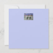 3つのクリスマス雪だるまフラットクリスマスカード カード (裏面)