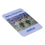 3つのクリスマス雪だるまフレキシブル マグネット (右側)