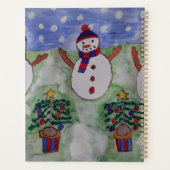 3つのクリスマス雪だるま プランナー手帳 (裏面)