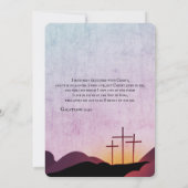 3つのクロス ウェディング 招待状 (裏面)