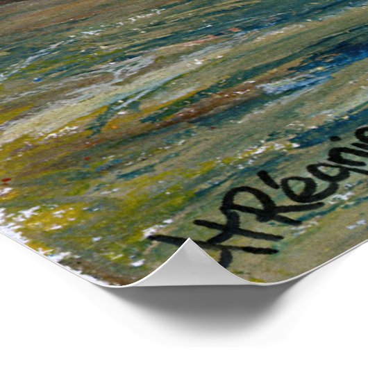 3つのクロス「今日はパラダイスで私と一緒にいる」 ポスター (角)