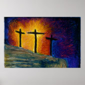 3つのクロス「今日はパラダイスで私と一緒にいる」 ポスター (正面)