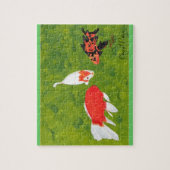 3つのコイフィッシュスイミング、写真パズル ジグソーパズル (縦)