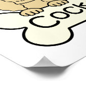 3つのコッカースパニエル犬 ポスター (角)