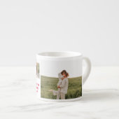 3つのコラージュのカップルの写真 |バレンタインのプレゼント エスプレッソカップ (正面右)