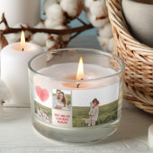 3つのコラージュのカップルの写真 |バレンタインのプレゼント 長方形シール