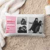 3つのコラージュ写真 |バレンタイカラフルンのプレゼント ランバークッション (ブランケット)