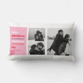 3つのコラージュ写真 |バレンタイカラフルンのプレゼント ランバークッション (正面)