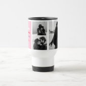 3つのコラージュ写真 | Love カラフル You Valentine トラベルマグ (中央)