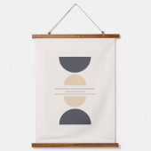 3つのコンポジションの幾何形状 吊り下げ型タペストリー (正面2)