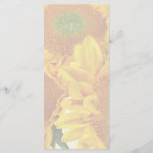 3つのゴールドのひまわり メニュー (裏面)