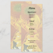 3つのゴールドのひまわり メニュー (正面/裏面)