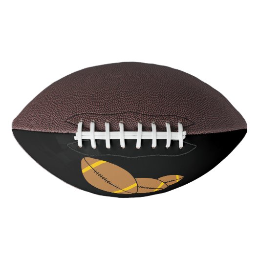 3つのサッカーボール アメリカンフットボール (正面)