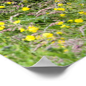 3つのシェトランドのポニーの柱のフィールドのポスター ポスター (角)