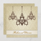 3つのシャンデリアのリハーサルの夕食 招待状 (正面/裏面)