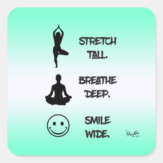 3つのシンプルアラーム スクエアシール (正面)