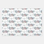 3つのシートの紙をラップする ラッピングペーパーシート (正面)