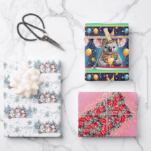 3つのシートの紙をラップする