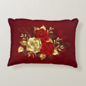 3つのジュエリーバラ アクセントクッション (裏面)