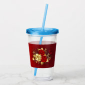 3つのジュエリーバラ アクリルタンブラー (裏面)