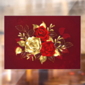 3つのジュエリーバラ ウィンドウサイン (シート2)