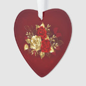 3つのジュエリーバラ オーナメント (正面)