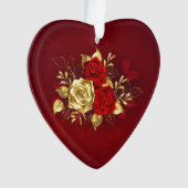 3つのジュエリーバラ オーナメント (正面)