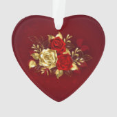 3つのジュエリーバラ オーナメント (裏面)