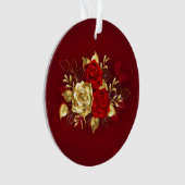 3つのジュエリーバラ オーナメント (正面)