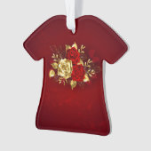 3つのジュエリーバラ オーナメント (正面)